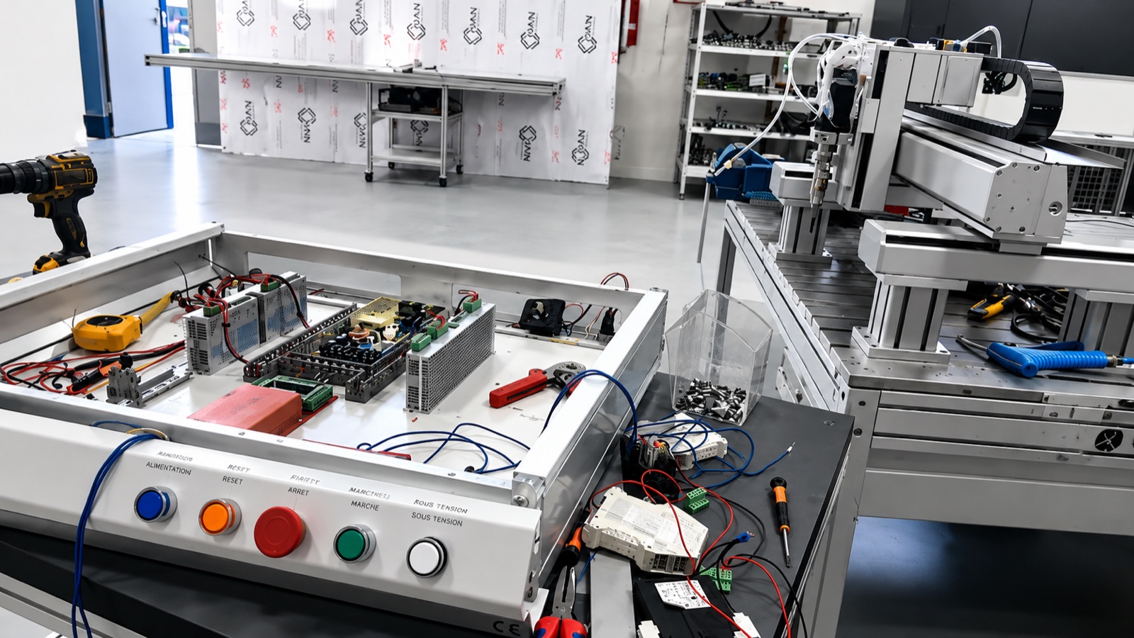 Fabrication et intégration de la machine de dispensing dans l’atelier MTS
